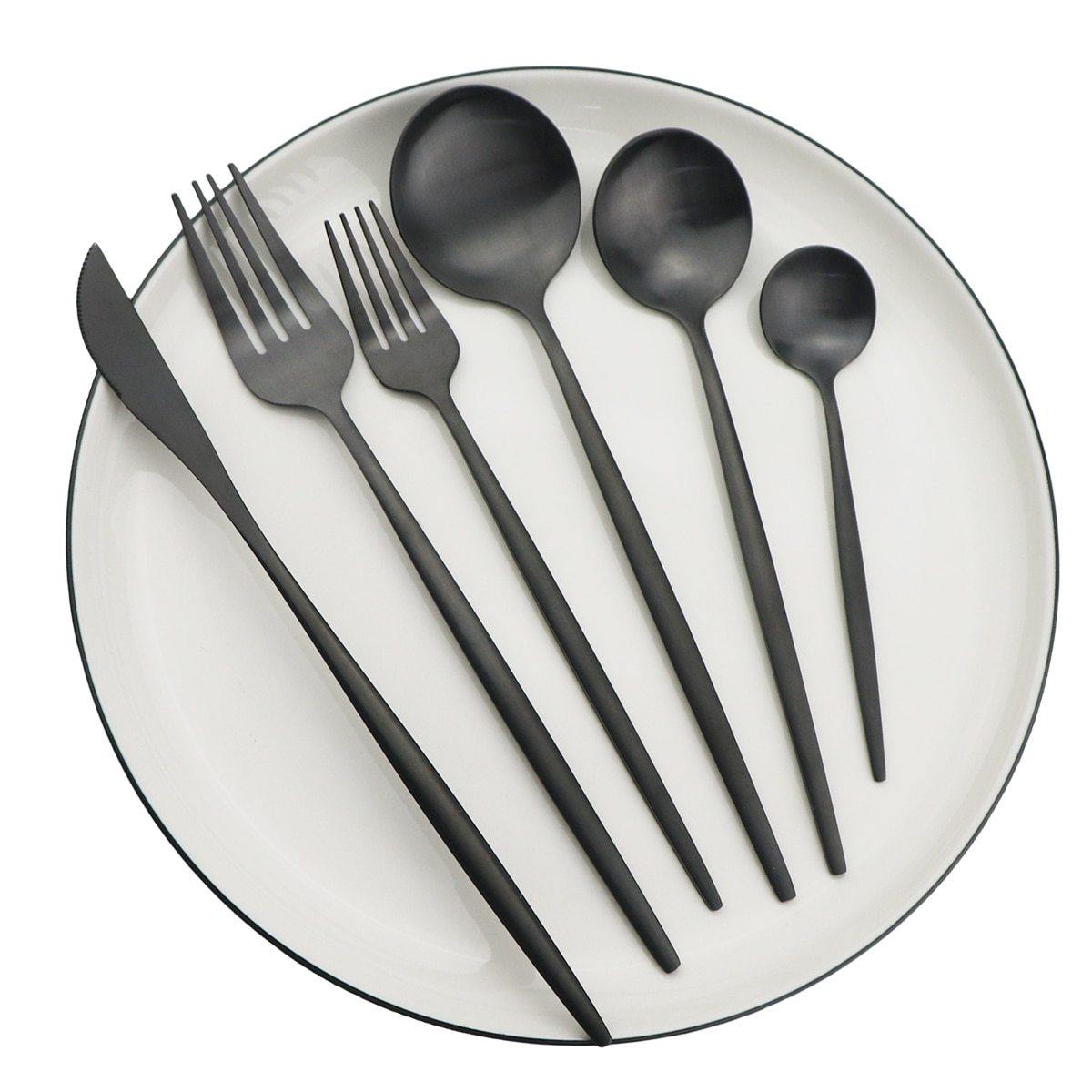 Modern 36-Piece Stainless Steel Cutlery Set - Luxivelle