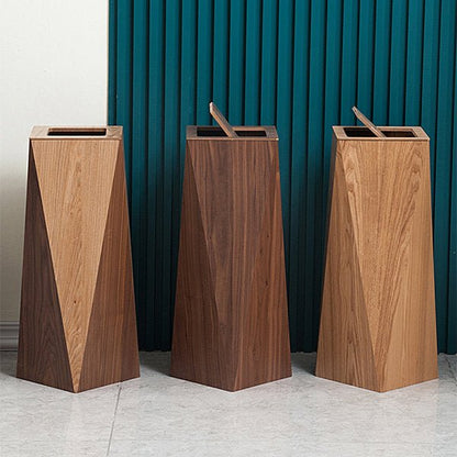 Simple Wood Trash Can for Home and Office - Luxivelle