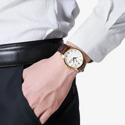 Stylish Leather Wrist Watch
