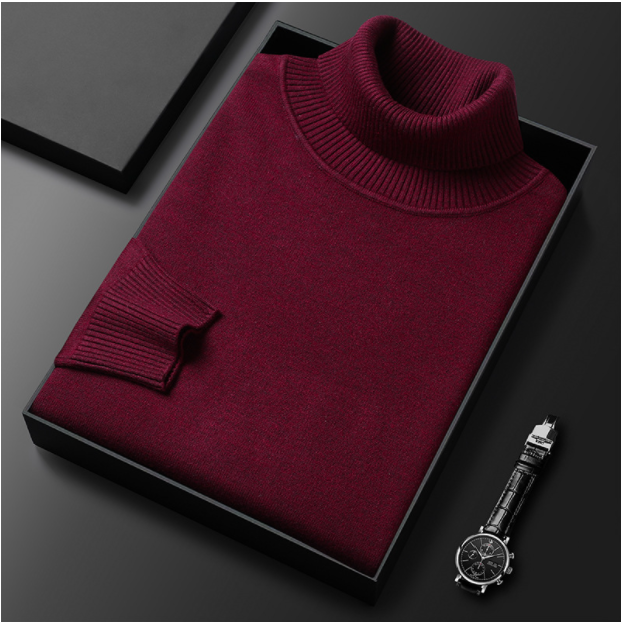 Hunter | Cashmere Cotton Turtleneck Sweater – Elegant Comfort, Versatile Fit