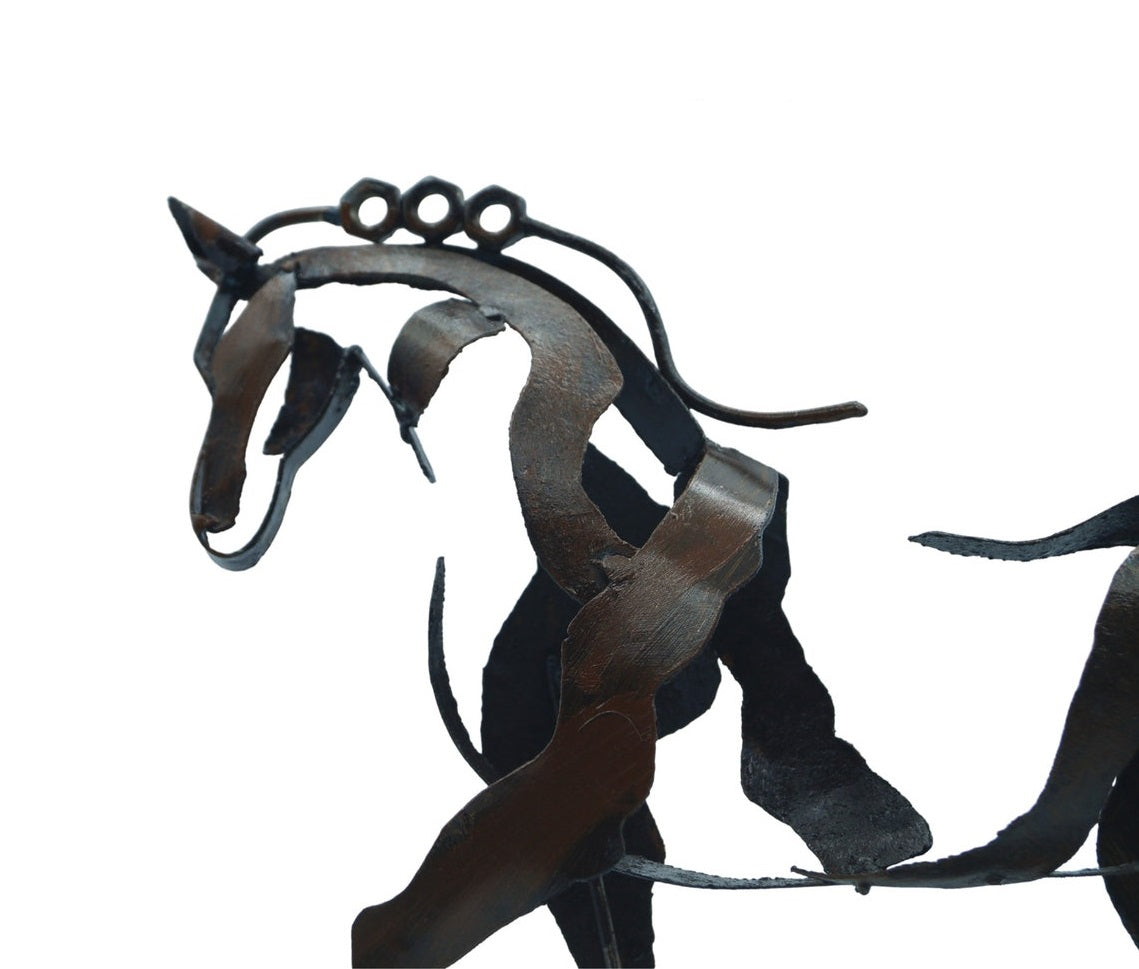 Unique Handcrafted Horse Metal Decor