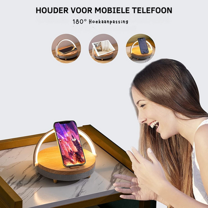 Versatile LED Desk Lamp with Bluetooth Speaker & Charger
