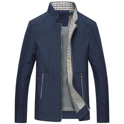 Waterproof Men's Zip Up Coat with Pockets