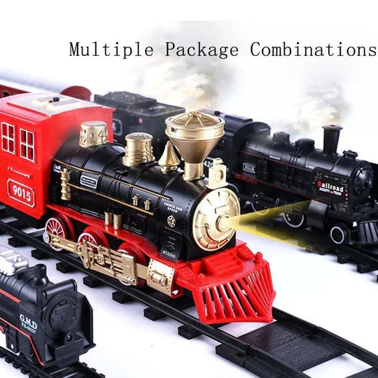 Ultimate 39-Piece Electric Train Set with Smoke and Lights