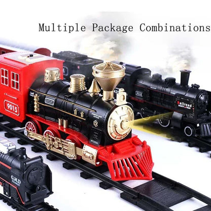 Ultimate 39-Piece Electric Train Set with Smoke and Lights