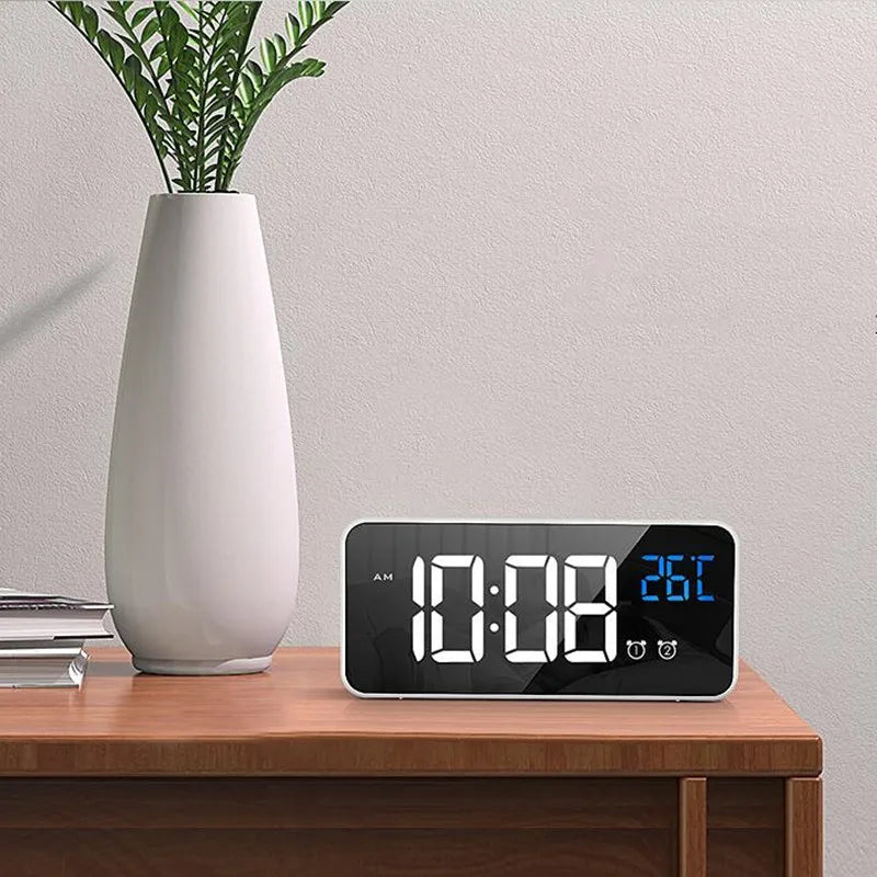 Smart LED Digital Clock with Music and Voice Assistant - Luxivelle