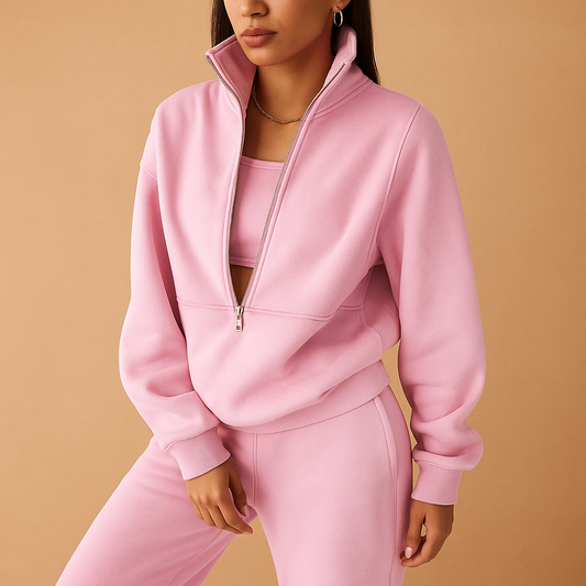 Women's Soft Fleece Tracksuit Set - Luxivelle