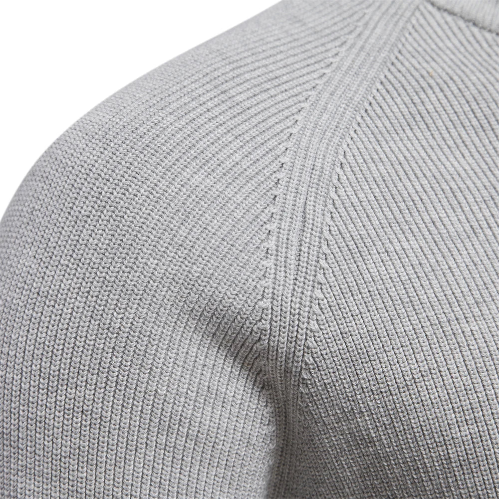 Half Zip Sweater- Breathable Blend And Adjustable Neckline 2