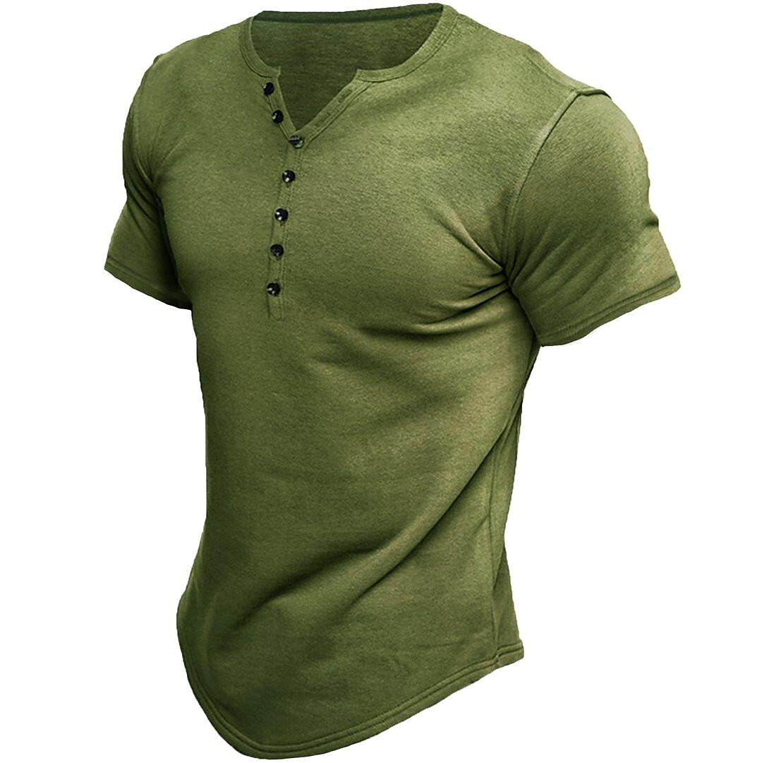 Austin | Half-Button Placket Slim Fit T-Shirt