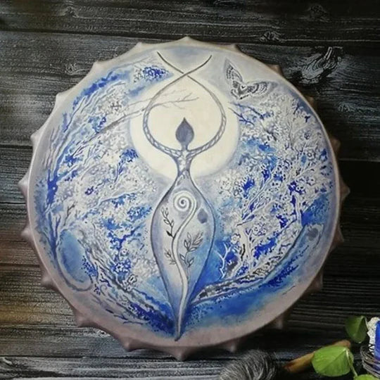 Unique Tribal Drum Tree of Life Design