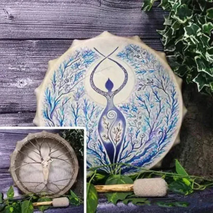 Unique Tribal Drum Tree of Life Design