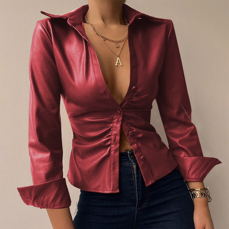 Ladies Classic Long Sleeve Blouse
