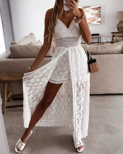 Elegant Floral Long Dress