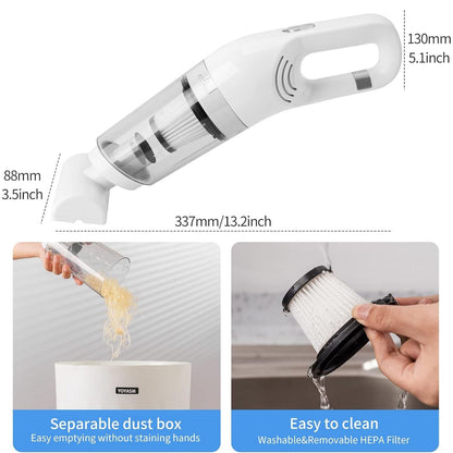 Portable Pet Hair Hand Vacuum Cleaner