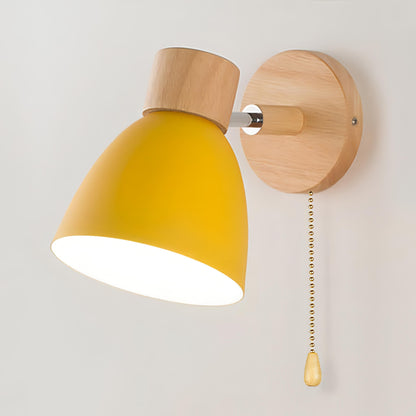 Simple Nordic Style Wall Lamp with Cord Pull