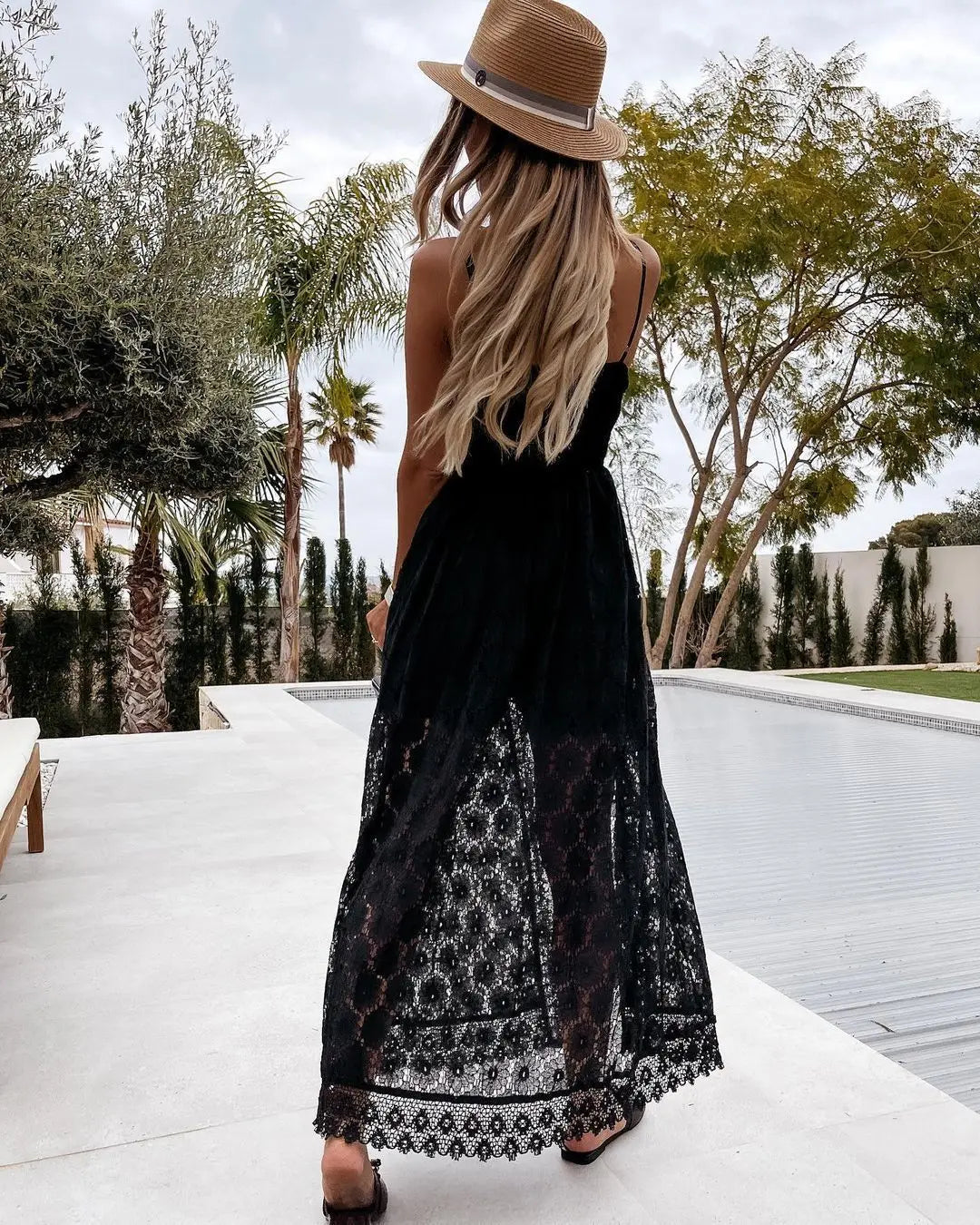 Elegant Floral Long Dress