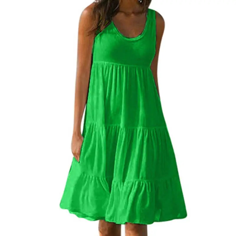 Variant image for Jocoo | Women's Summer Mini Dress with Ruffles-2