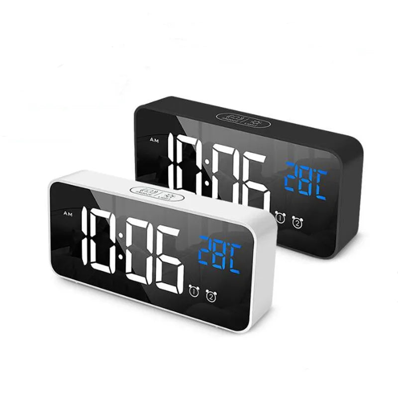 Smart LED Digital Clock with Music and Voice Assistant