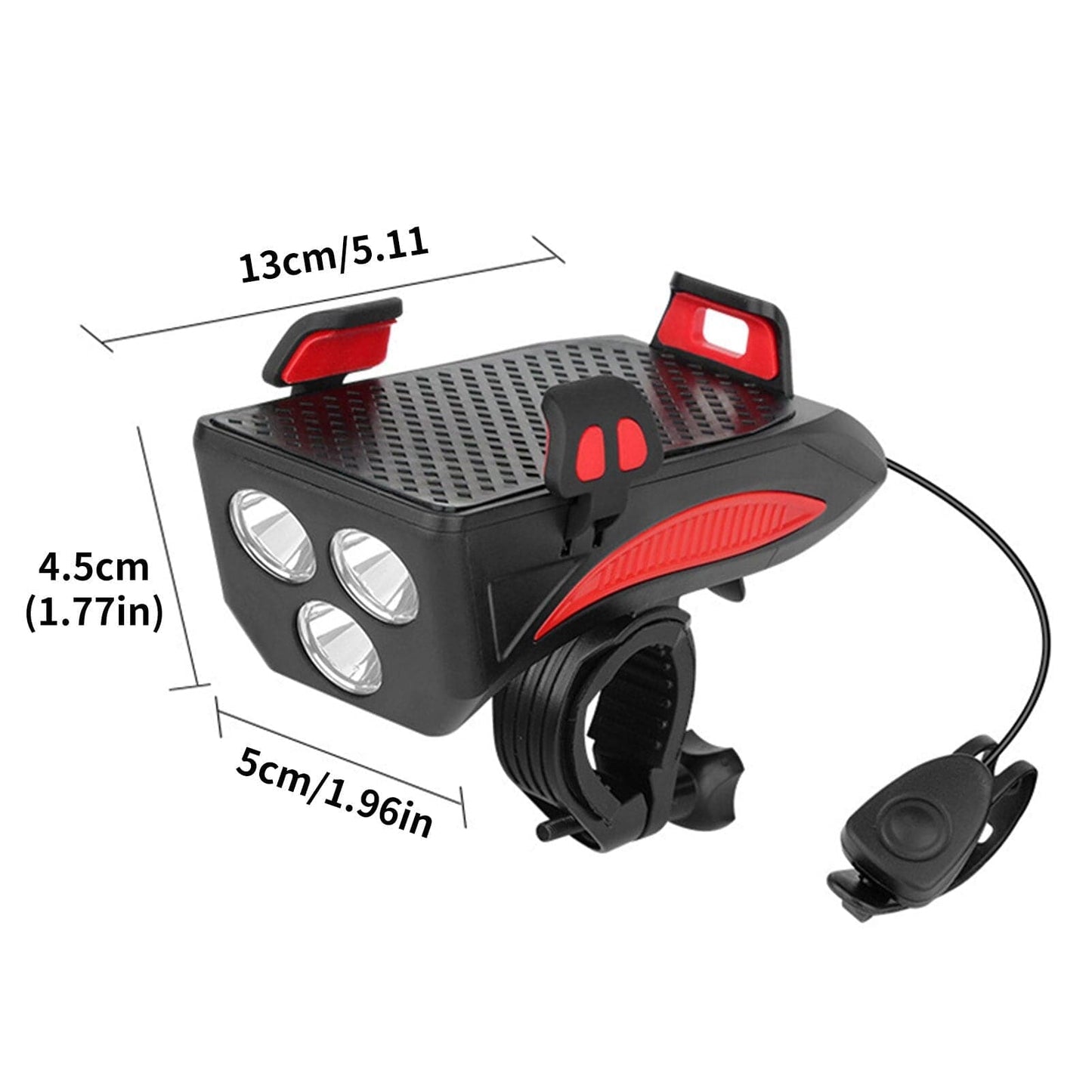Bright 4-in-1 Waterproof Bike Light Set