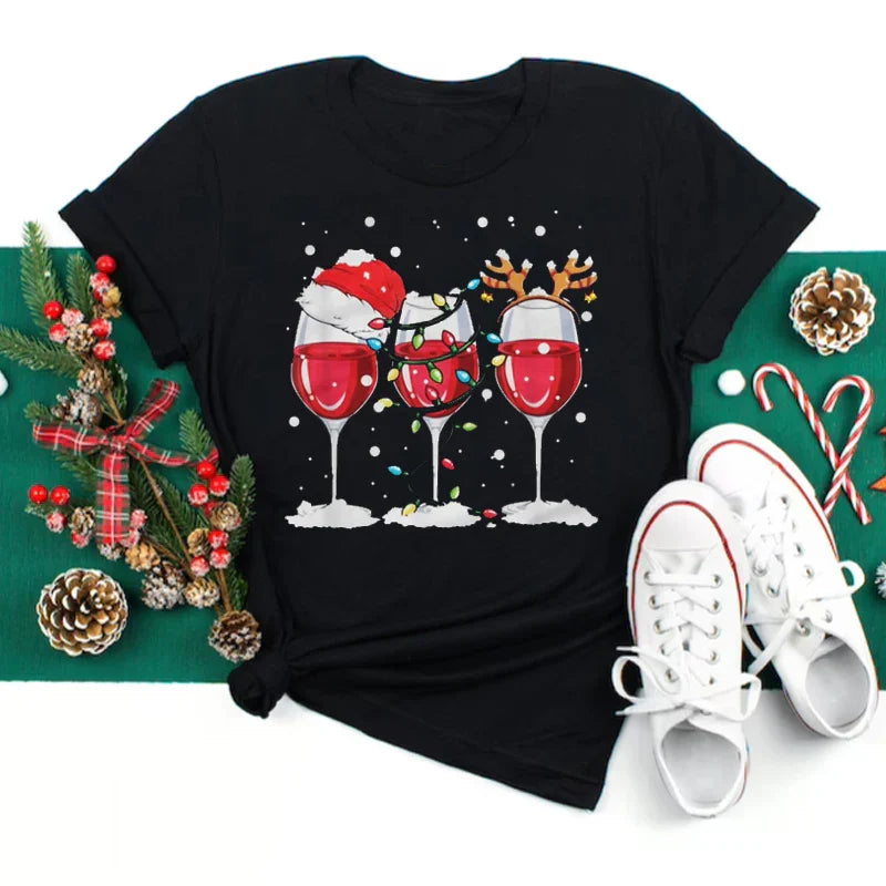 Ladies' Fun Wine Party Tee Shirt - Luxivelle
