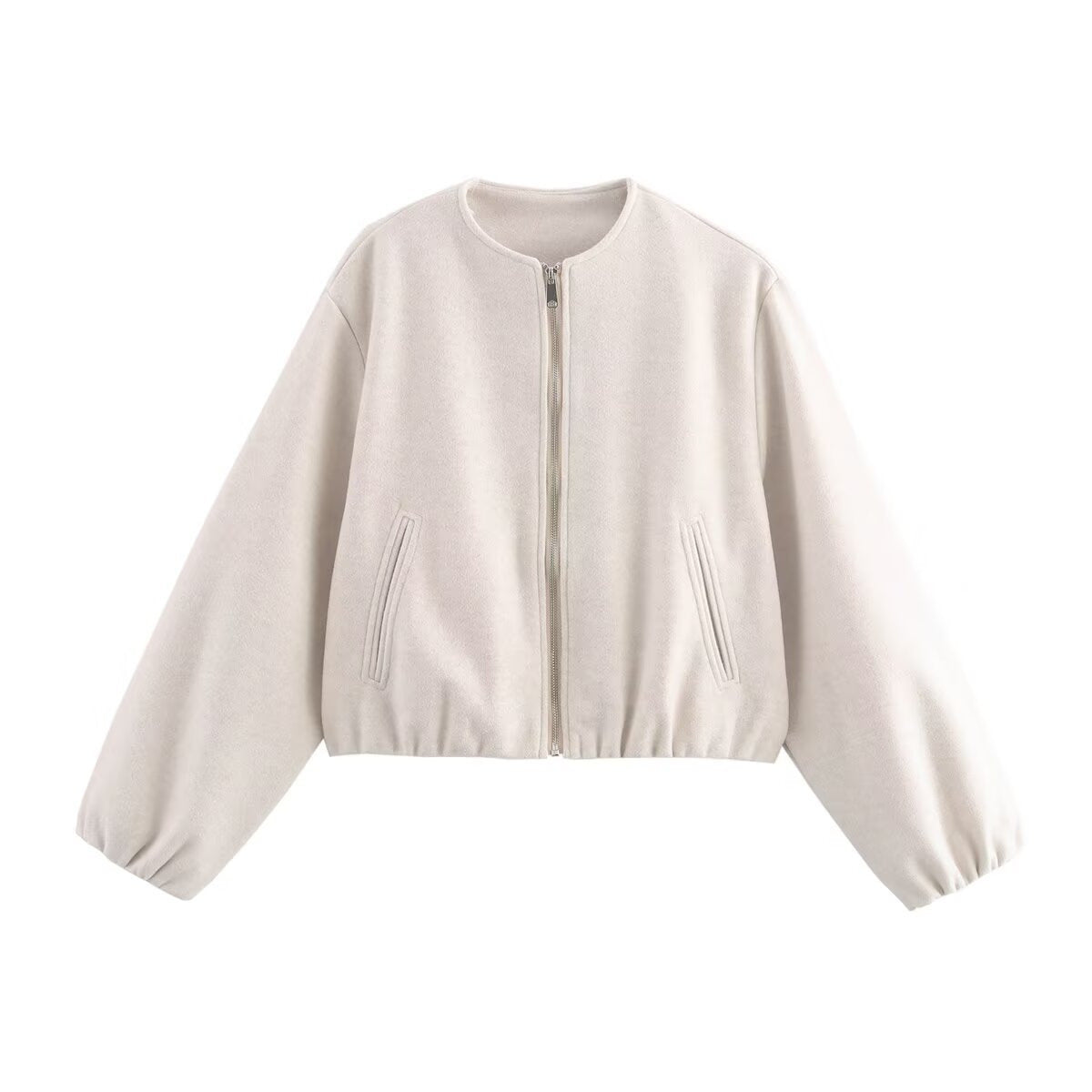 Warm Women's Padded High Neck Bomber Jacket