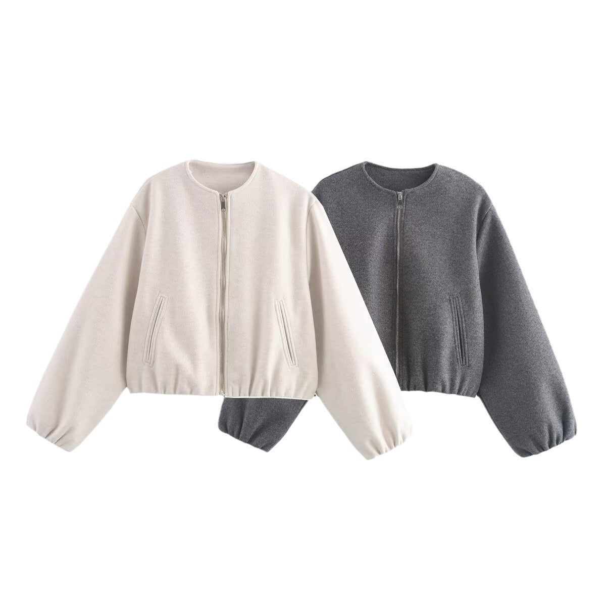 Warm Women's Padded High Neck Bomber Jacket
