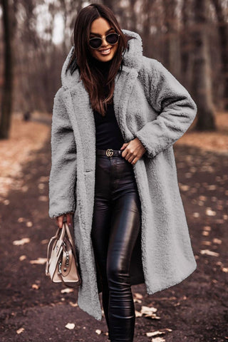 Warm Faux Fur Parka Coat for Women