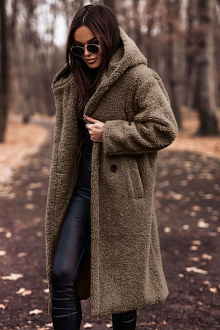 Warm Faux Fur Parka Coat for Women