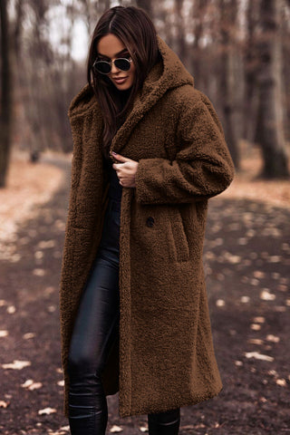 Warm Faux Fur Parka Coat for Women