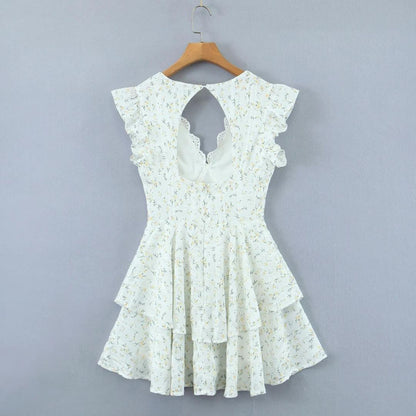 Heidi | Eyelet embroidery mini dress