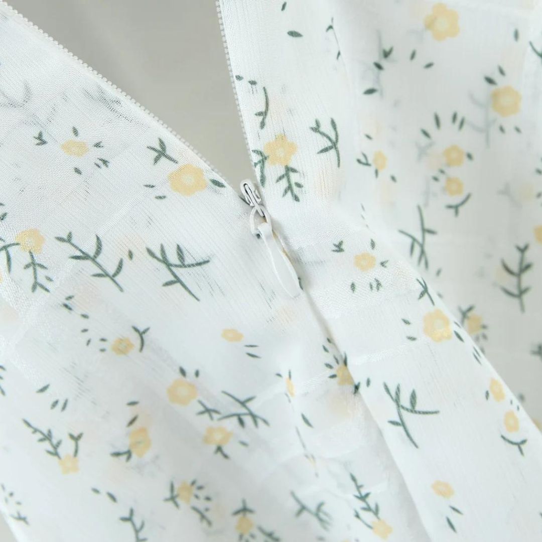 Heidi | Eyelet embroidery mini dress