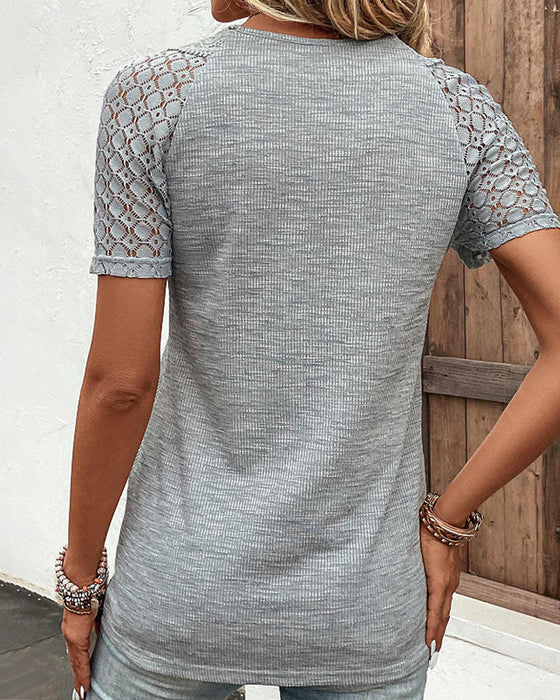 Stephanie | Lightweight Chic Lace T Shirt