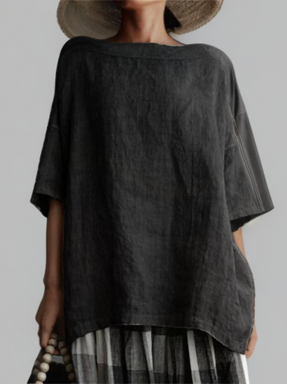 Janina | Oversized Vintage Tunic Top