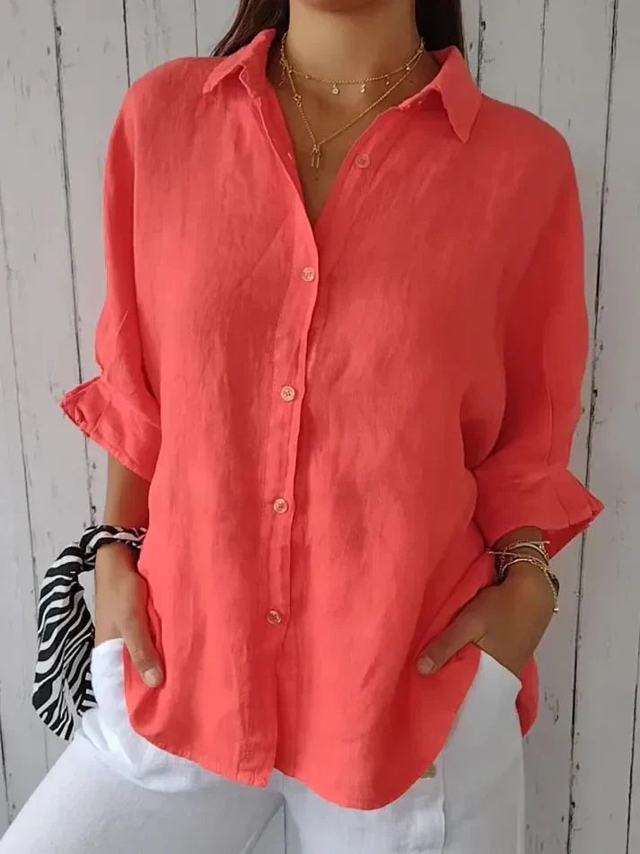 Jennifer | Elegant Plus Size Long Sleeve Blouse
