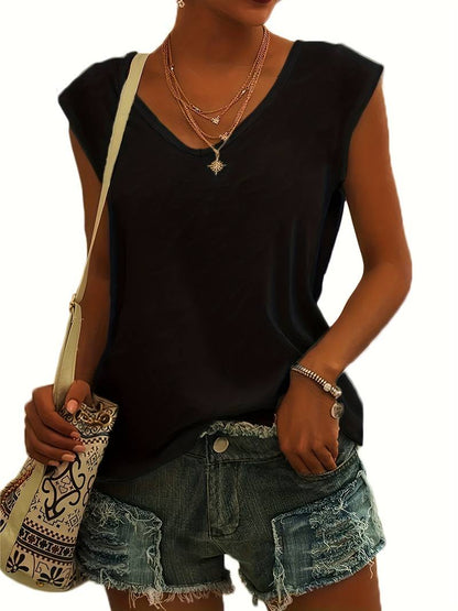 Marie | Elegant V Neck T Shirt