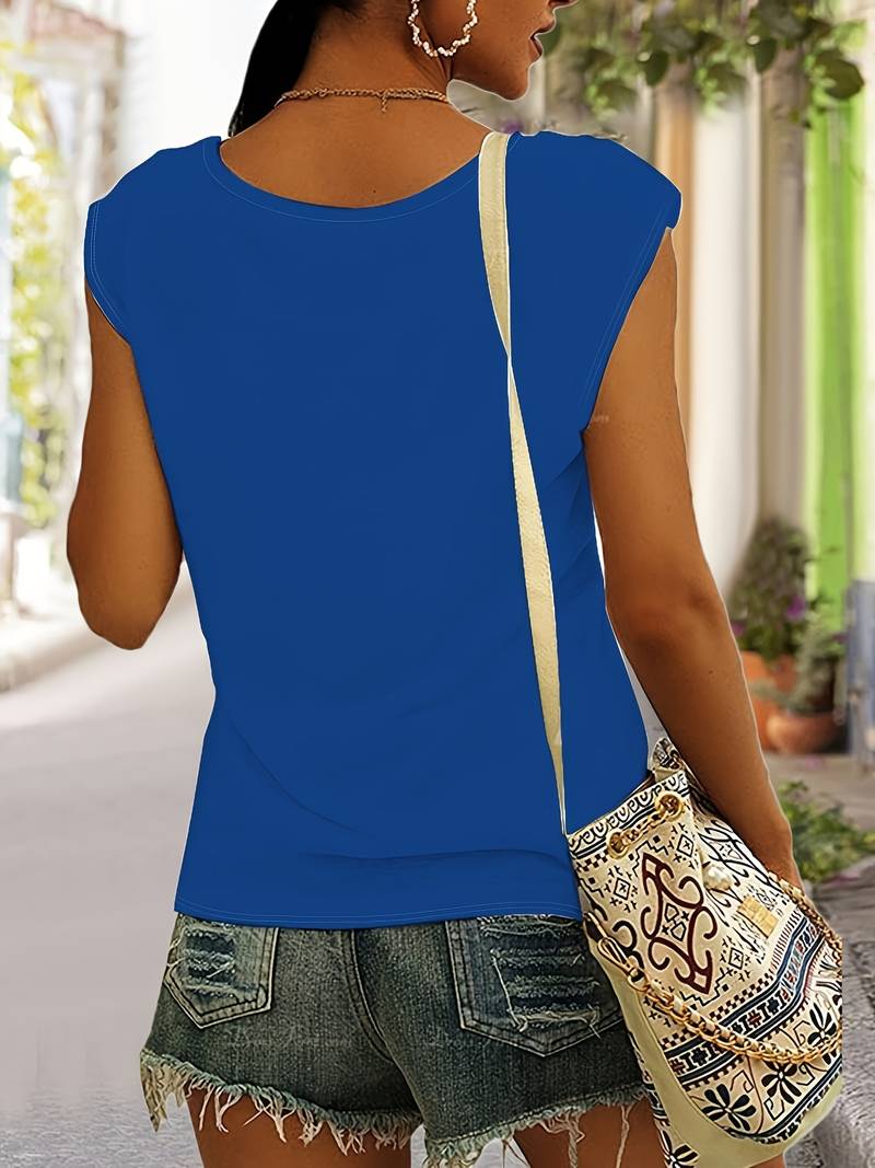 Marie | Elegant V Neck T Shirt