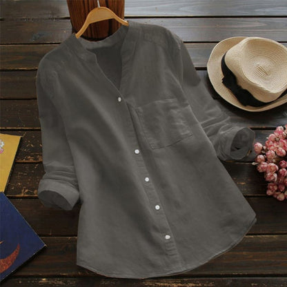 Christina | Casual Comfort Cotton Blend Shirt