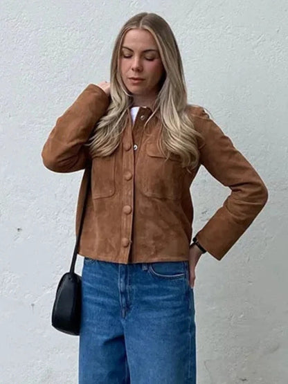 Helena | Comfortable & Timeless Suede Jacket 0