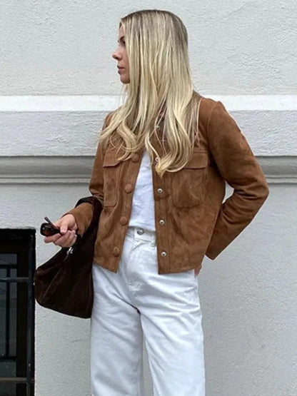 Helena | Comfortable & Timeless Suede Jacket 6