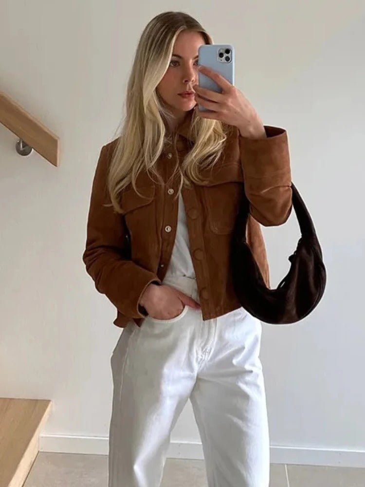 Helena | Comfortable & Timeless Suede Jacket 7