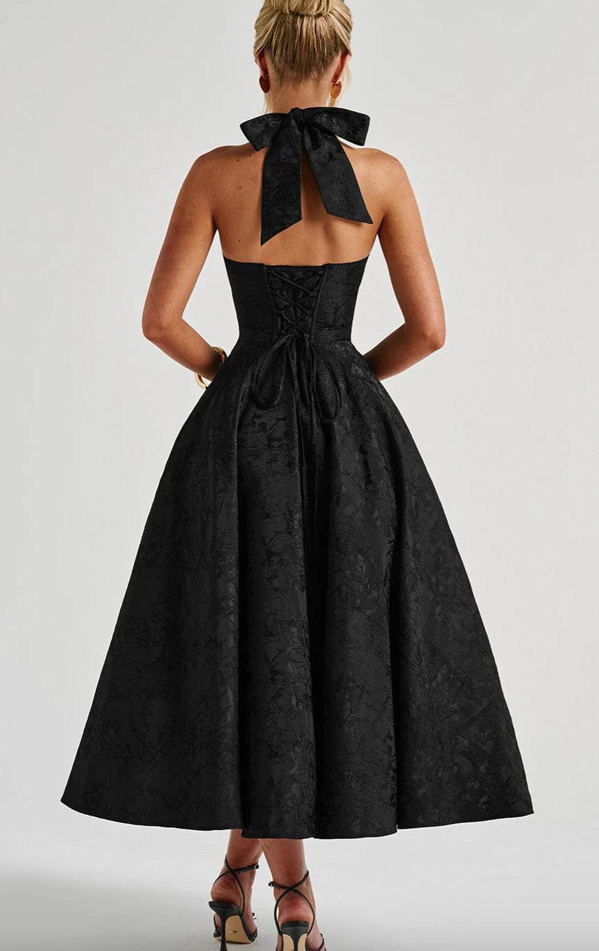 Helene | Smart MIDI Dress with Neckholder