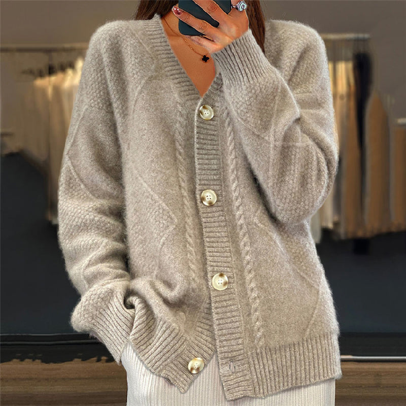 Soft Women's Knitted Open Cardigan