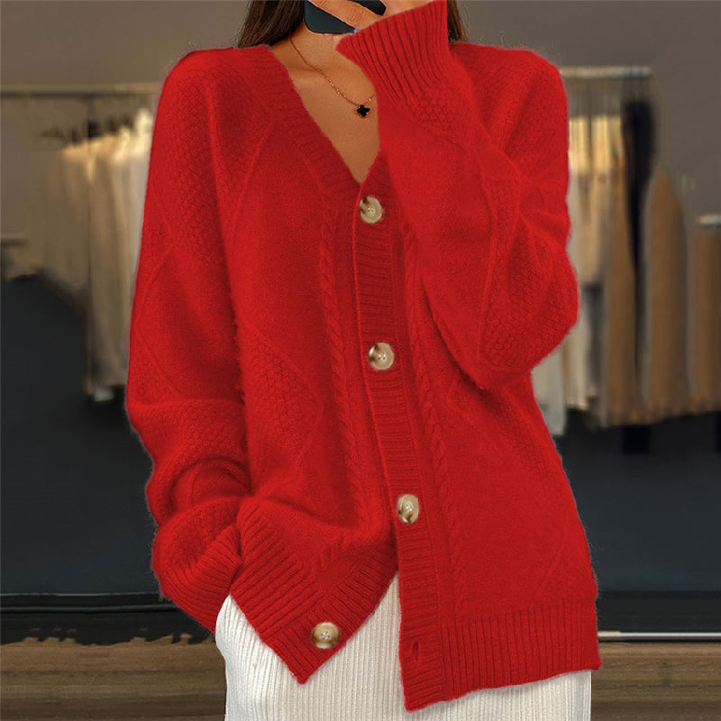 Soft Women's Knitted Open Cardigan
