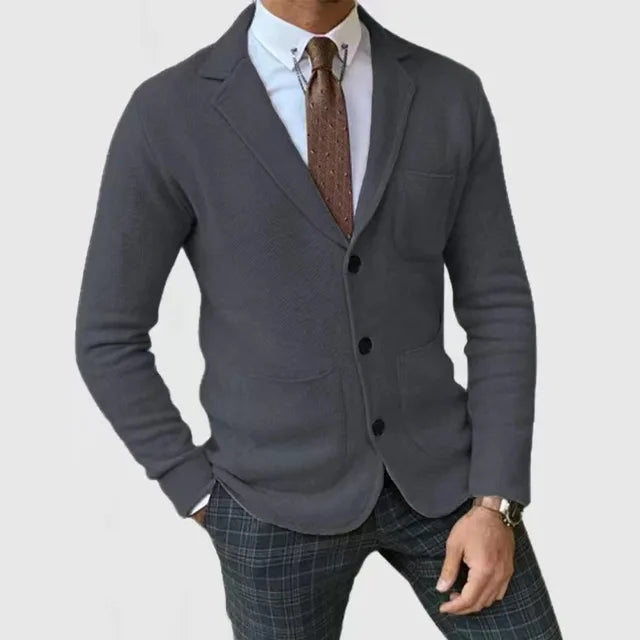 Classic Fit One Button Men's Blazer Jacket