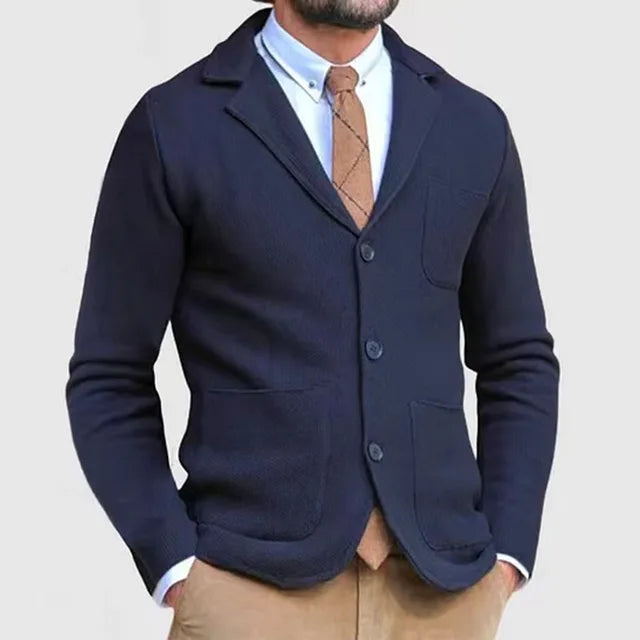 Classic Fit One Button Men's Blazer Jacket