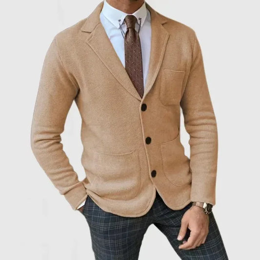 Classic Fit One Button Men's Blazer Jacket - Luxivelle