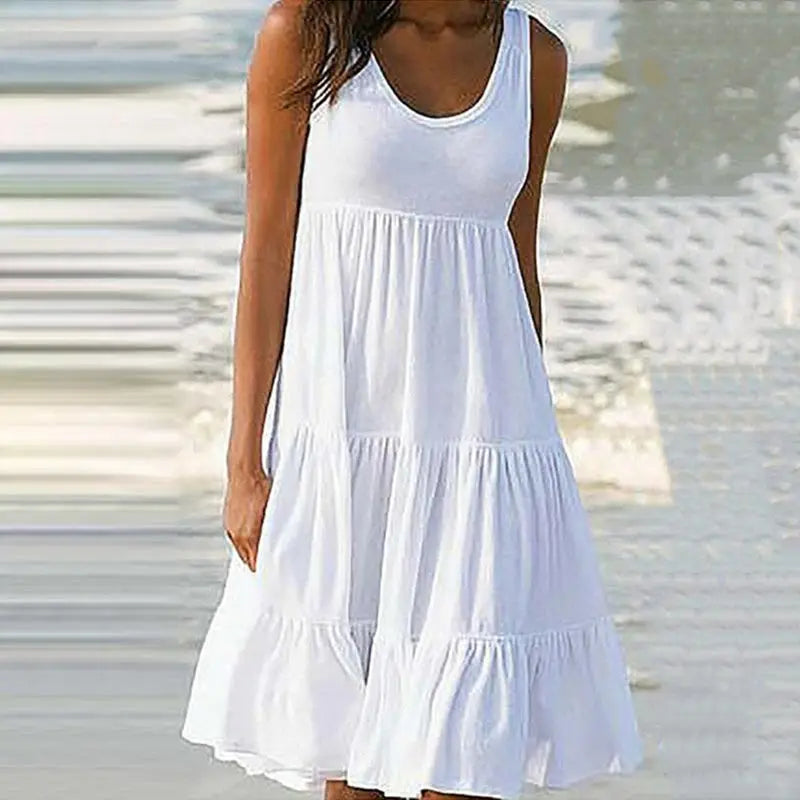 Variant image for Jocoo | Women's Summer Mini Dress with Ruffles-8