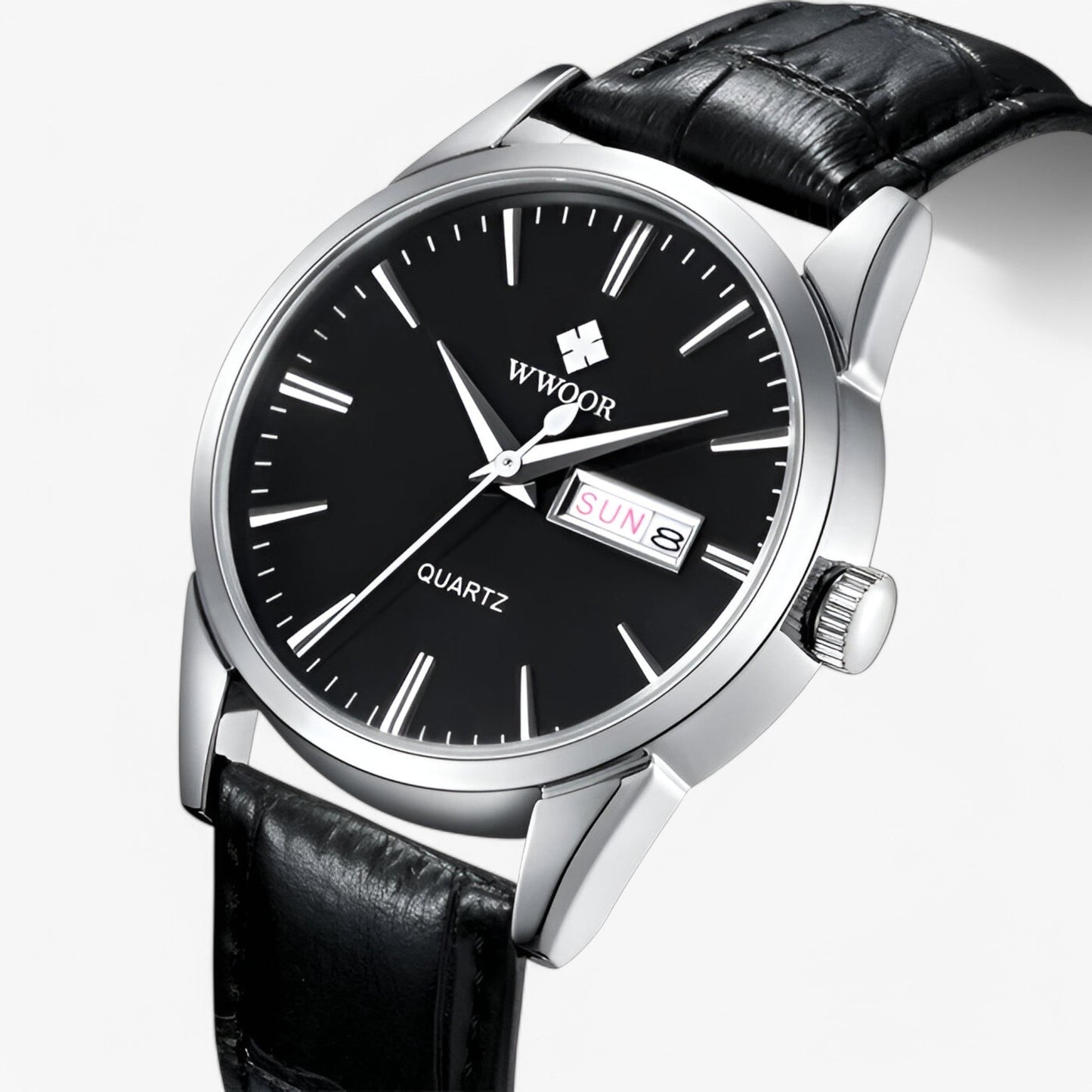 Stylish Leather Wrist Watch