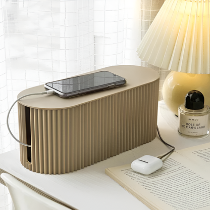 Slim Cable Management Box - Pastel Colour Cable Organizer