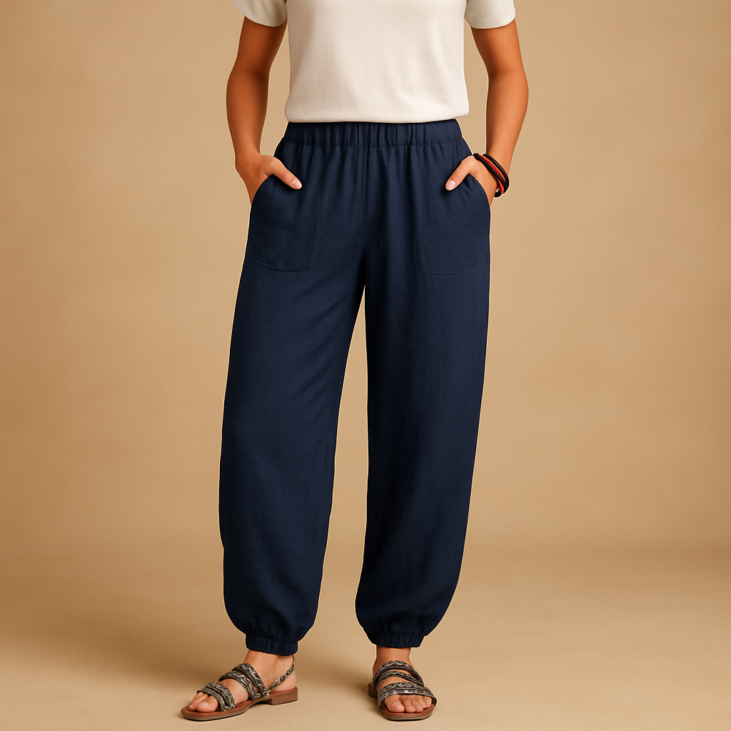 Comfortable Linen Wide Leg Pants for Women - Luxivelle